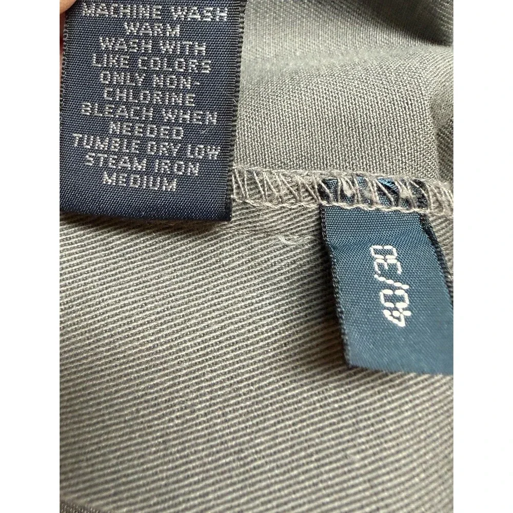 VTG Polo Ralph Lauren Men’s Andrew Pants Size 40x30 Pleated Chino Gray Preppy